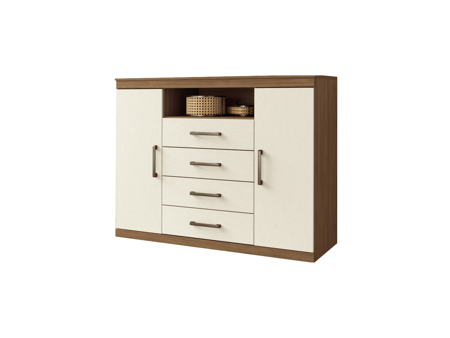 Comoda Master 1.30 Mts Jatoba / Arena, imagen 1 de 1