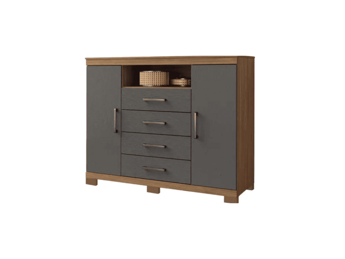 Comoda Master 1.30 Mts Jatoba / Grafito, imagen 1 de 1