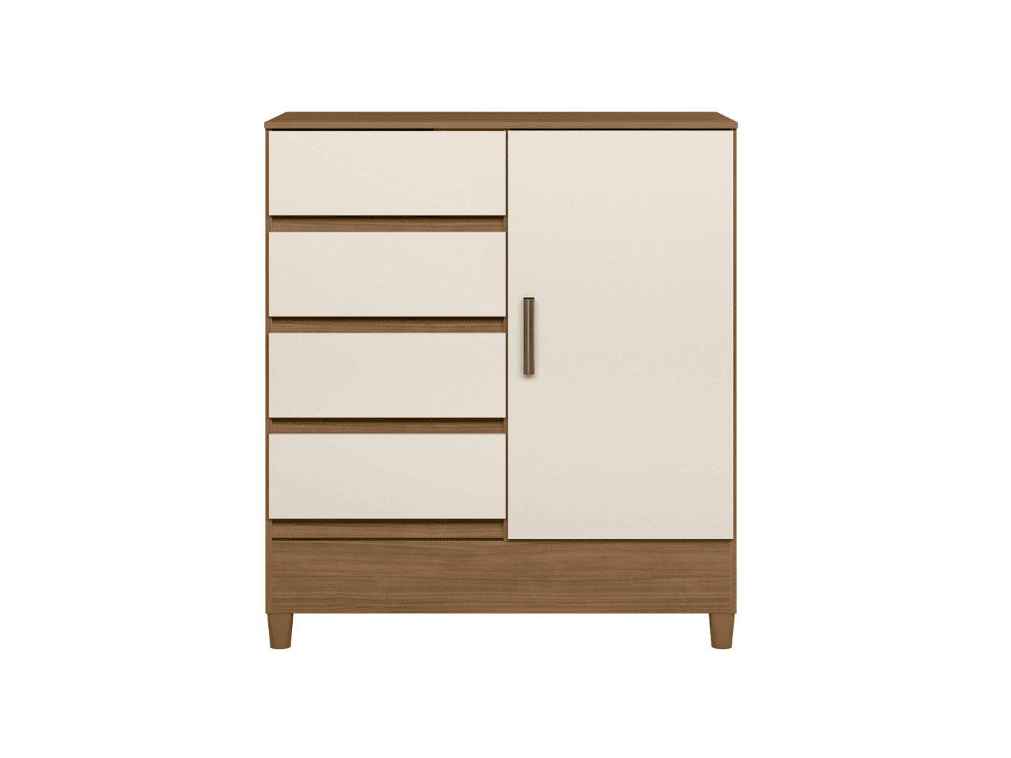 Comoda Fit 1 Mt Jatoba / Off White, imagen 1 de 1