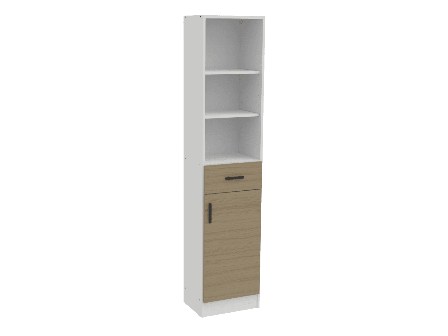Columna 1,80 Mts - 1 Puerta - 1 Cajón - Avellana, imagen 1 de 1